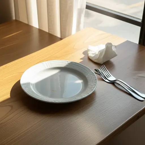 我从早餐后就没吃过东西。