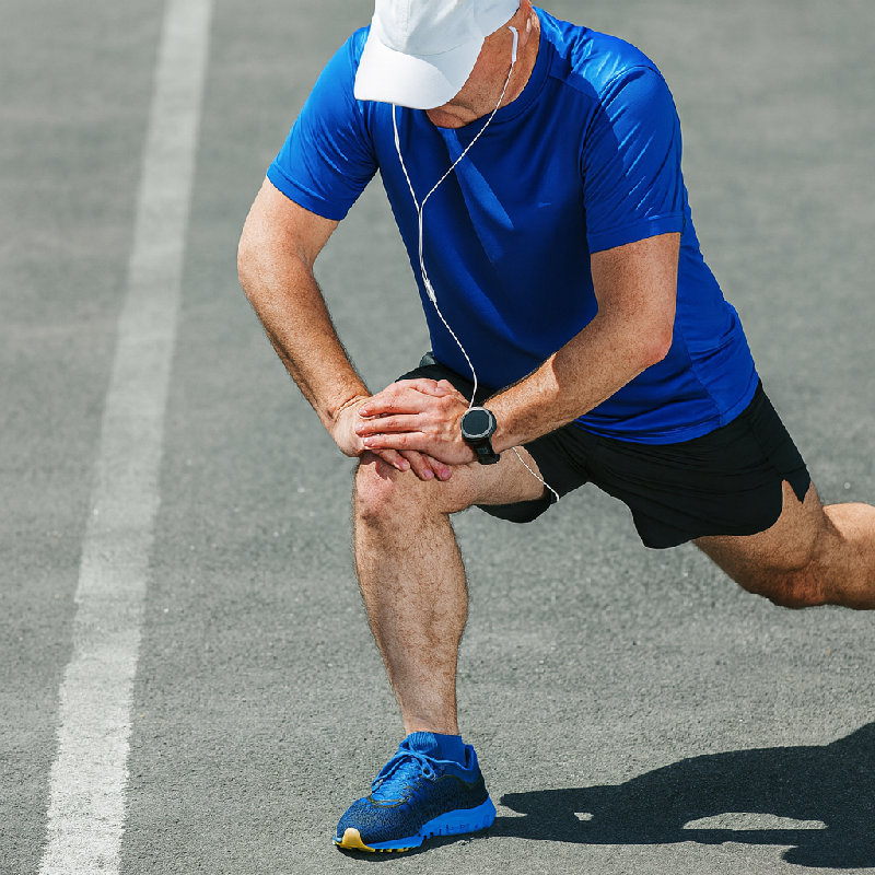 开始马拉松跑之前热身很重要。