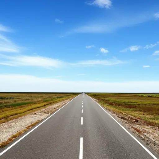 一直走到路的尽头。