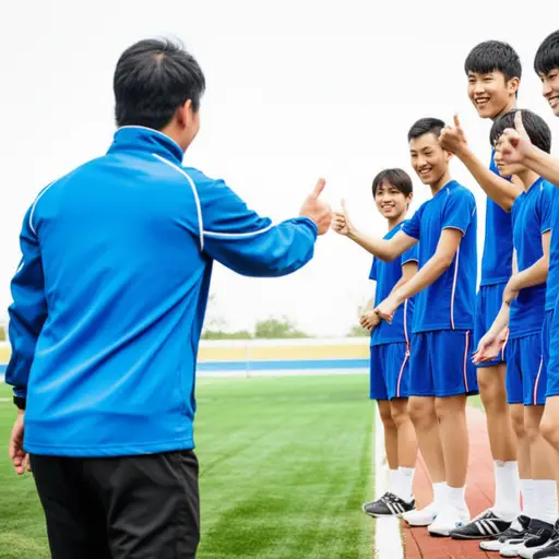 这位教练非常受欢迎，因为他总是鼓励我们。