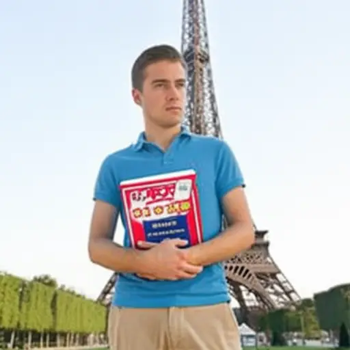 他的法语知识有限。