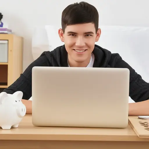 我攒钱买了一台属于自己的电脑，这样就不用再用我哥哥的了。