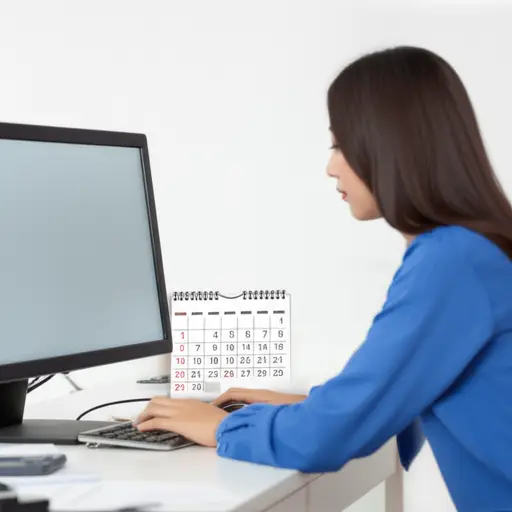 她从周一工作到周五。