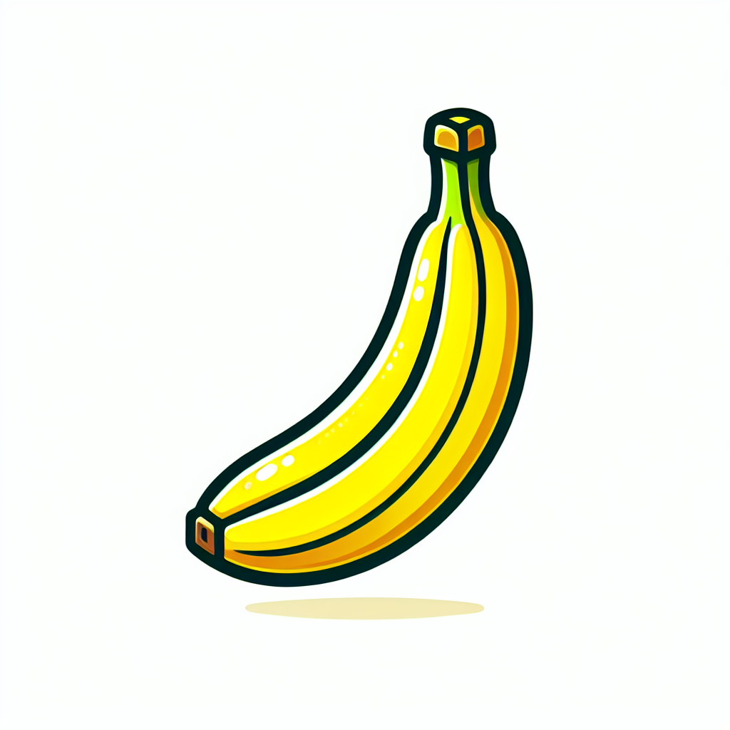 香蕉是黄色的。