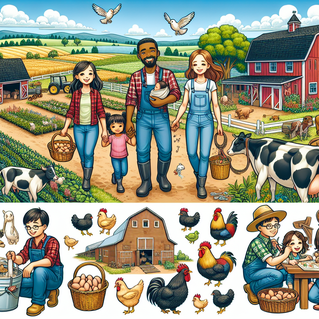 他们住在农场上。