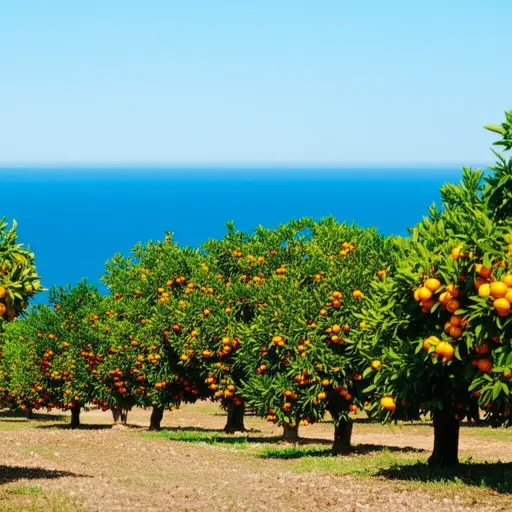 地中海气候非常适合种植柑橘类水果和葡萄。