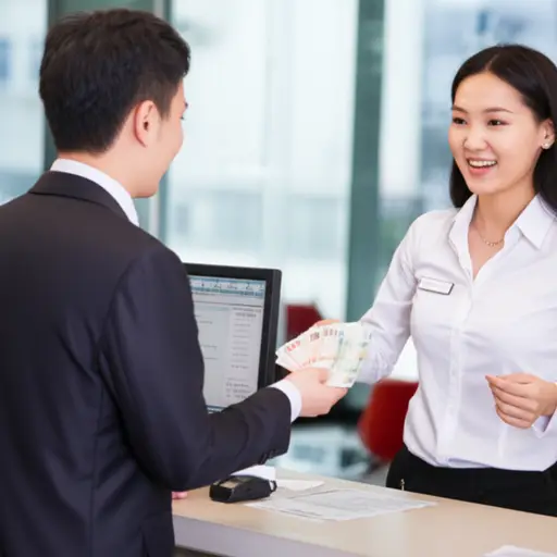 我需要在银行存些钱来支付账单。