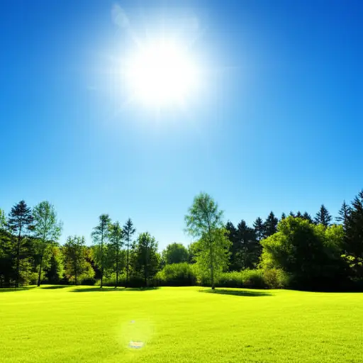 太阳给我们带来光和温暖。