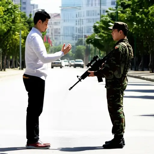 如果他没有武装，不要射击。