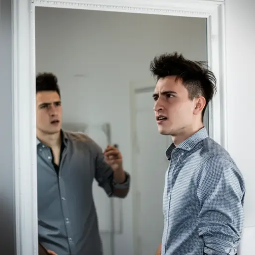 我的头发真是乱糟糟的！