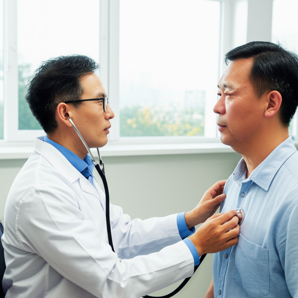 定期体检可以及早发现心脏问题。