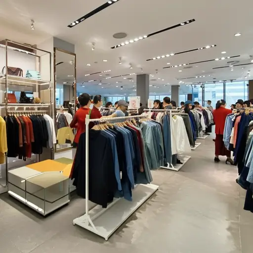 这家服装连锁店很受欢迎。