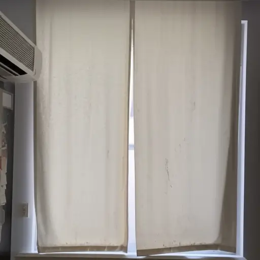 那些窗帘需要清洗一下。