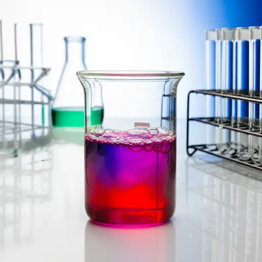 这个实验展示了一个化学反应。