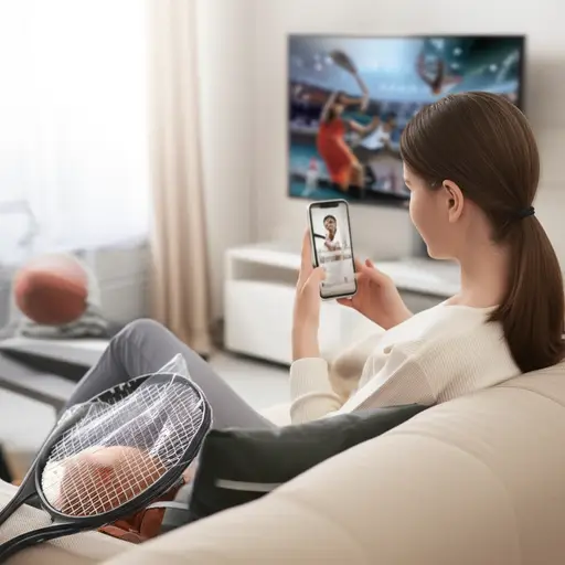 她对运动完全不感兴趣。