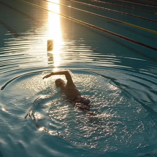 我今天早上游了两英里。