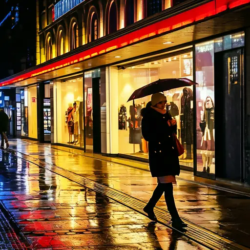 我真的很喜欢购物，尤其是在冬天雨倾盆而下的时候。