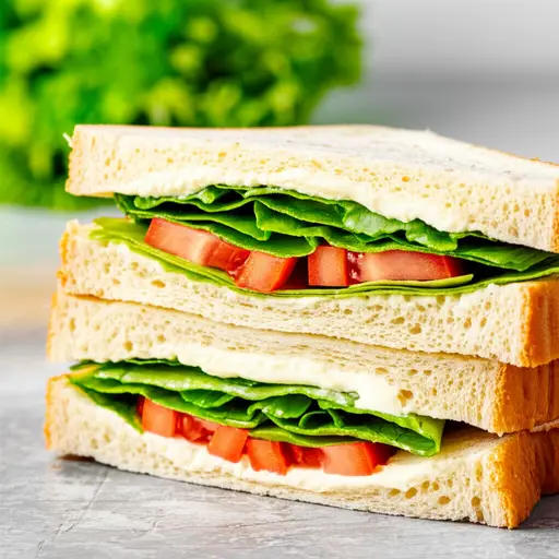 我想在我的三明治里加生菜和番茄。