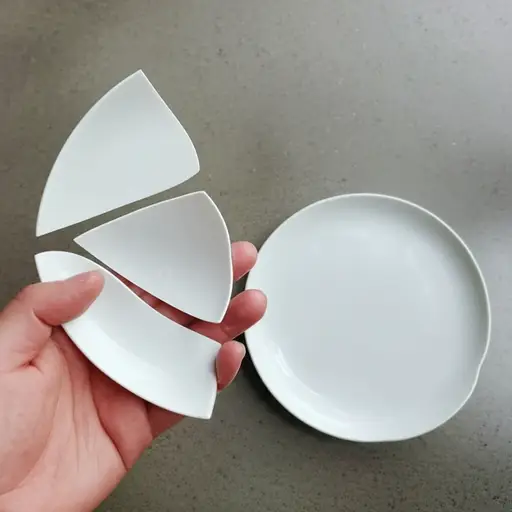 我答应会更换我摔碎的那个盘子。