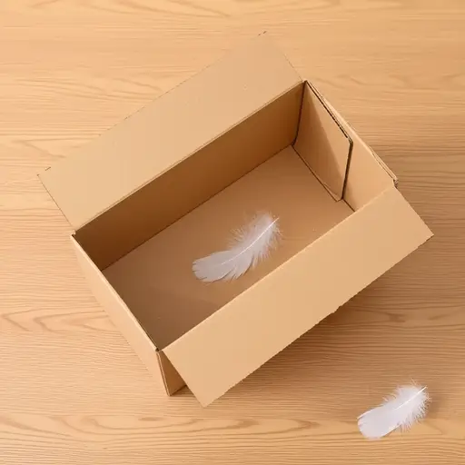 这个盒子本身很轻。