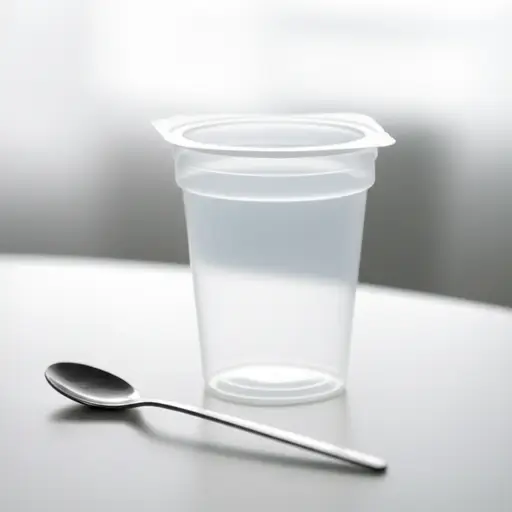 我午餐只吃了一个酸奶。