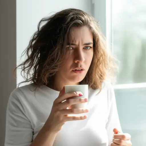 她早上脾气非常坏！