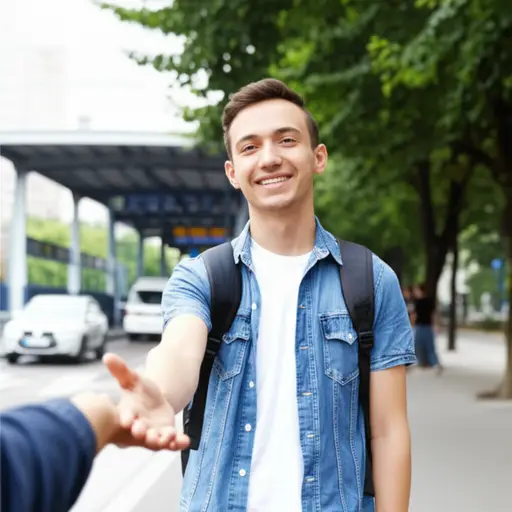 你能陪我去公交车站吗？