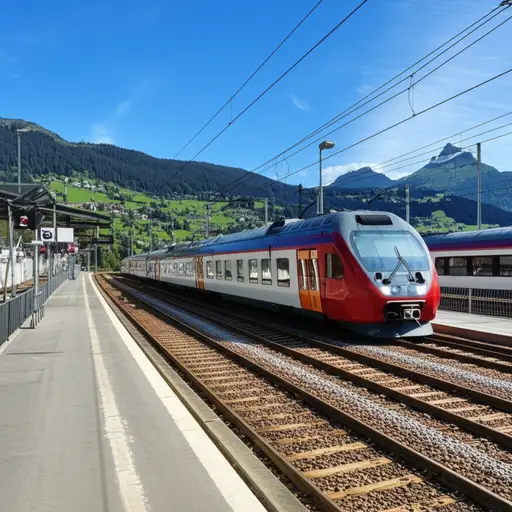 之后你可以乘火车前往瑞士的东部地区。