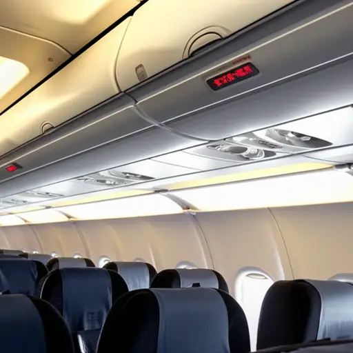 广播要求我们系好安全带。