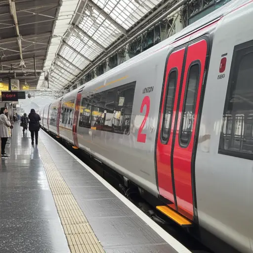 开往伦敦的火车从2号站台出发。