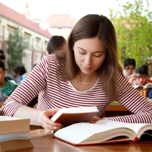 她在斯坦福大学的最后一年，学习经济学。