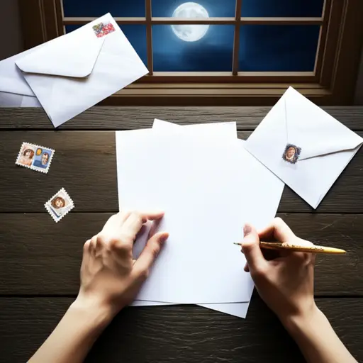 我们可以每个月给彼此写一次信。