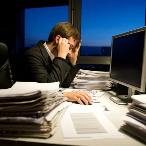 处于很大压力下的人可能会经历头痛和睡眠困难。