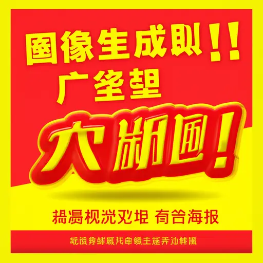 这个广告使用了醒目的颜色来吸引注意力。