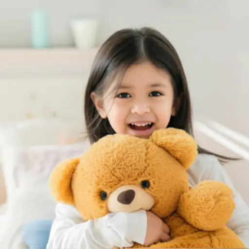 我妹妹非常喜欢她的新玩具。