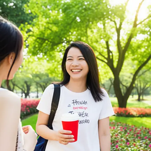 她是个非常好的人，而且最重要的是，她真的很开朗。