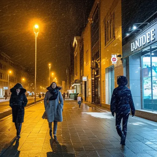 今晚要下雪了。