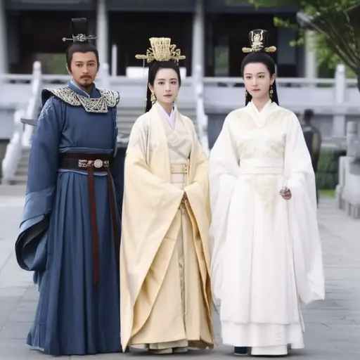 在历史剧中，演员们经常穿着正宗的时代服装来重现过去。