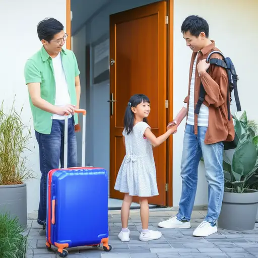 她八岁时，她的家人搬到了这里。