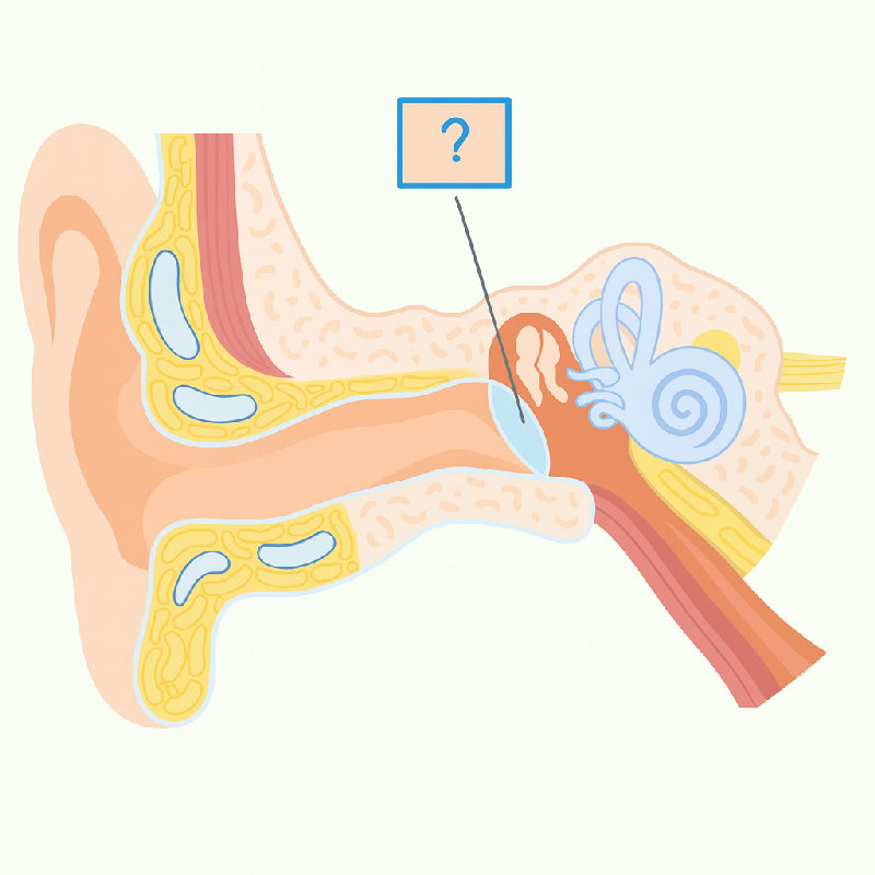 位于外耳和中耳之间的薄膜叫做鼓膜