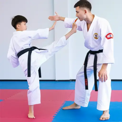 我想像我哥哥一样练习空手道。