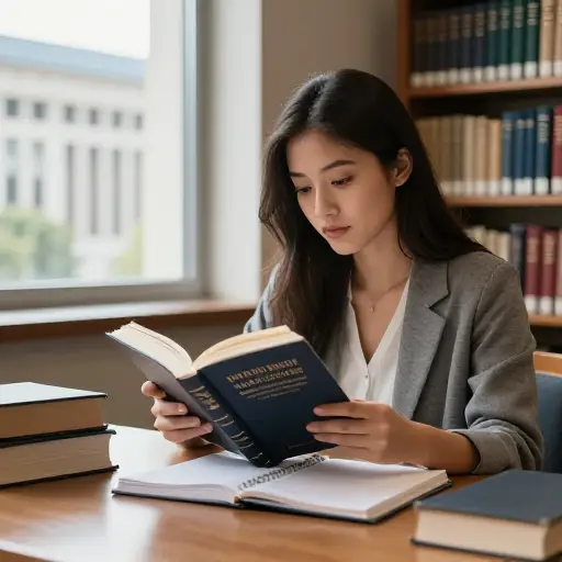 她学习法律以成为一名检察官，为正义而战。