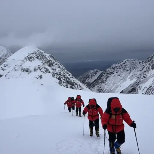 我们在探险期间面临着刺骨的低温。