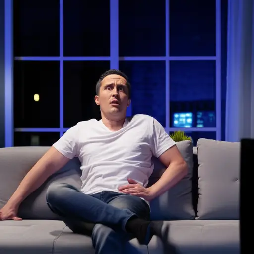 我看电视时突然听到了一声尖叫。