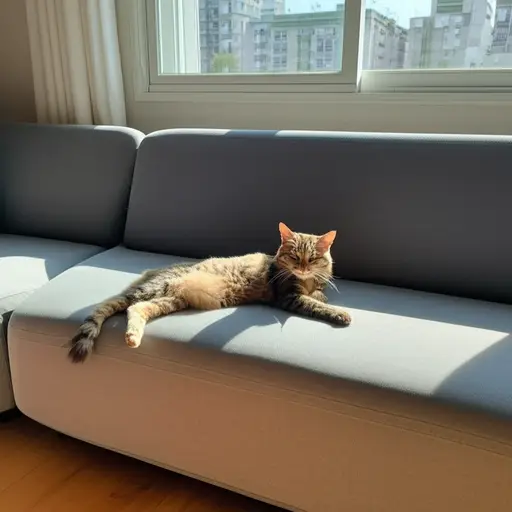 猫喜欢待在房子里面。