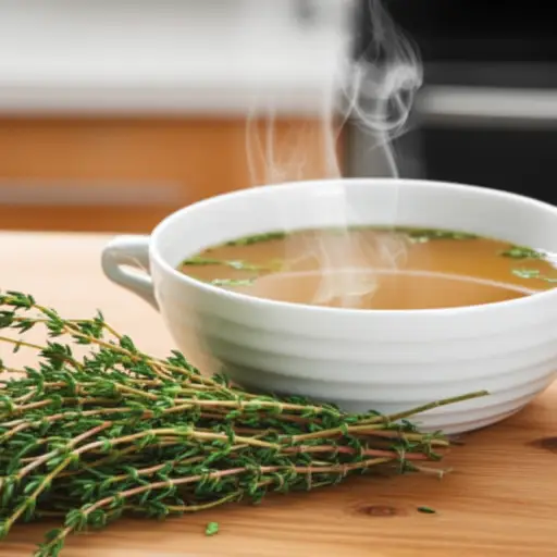 百里香是一种常用于汤中的芳香香草。