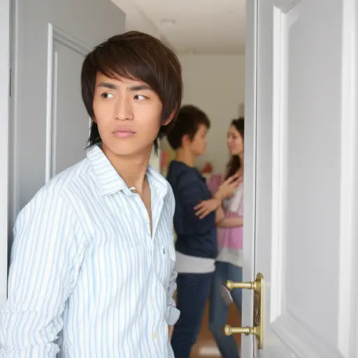 布鲁斯问他是否可以和我们住几天。