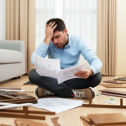 说明太混乱了，我无法组装家具。