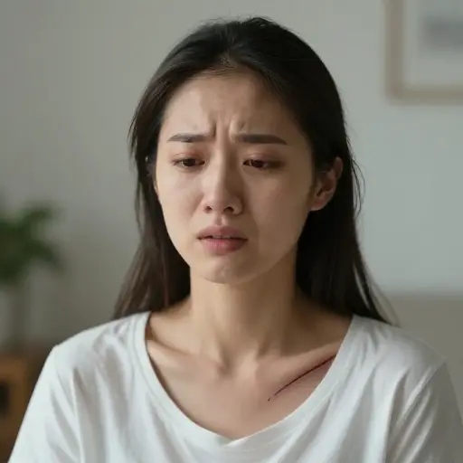 她的锁骨断了。