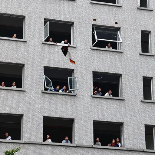 事故使整个建筑产生一阵震动。